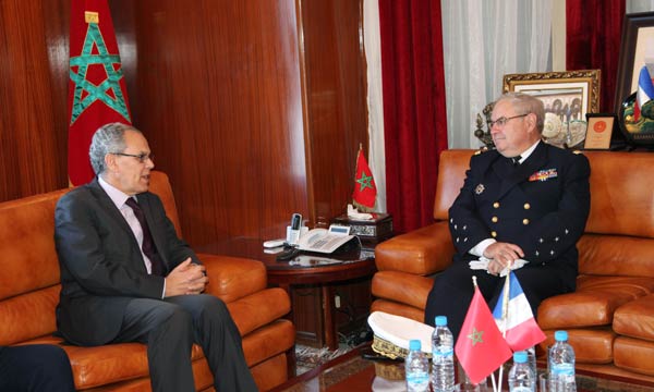 Abdeltif Loudyi s'entretient avec le chef  d'État-Major de la marine nationale française